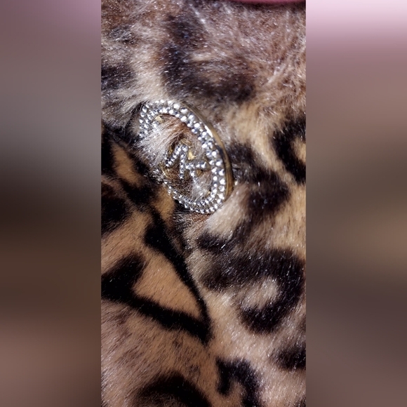 Michael Kors Brown Faux Fur Slippers - Picture 4 of 6